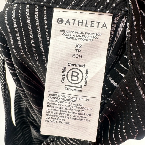 Athleta Arrival Midi Dress Amara Stripe Size XS Pockets! - Picture 2 of 3